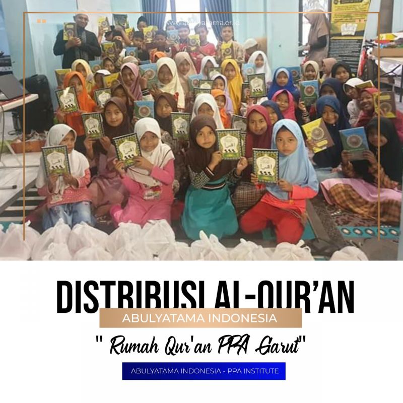 Distribusi Al Qur`an untuk santri RQPPA Garut