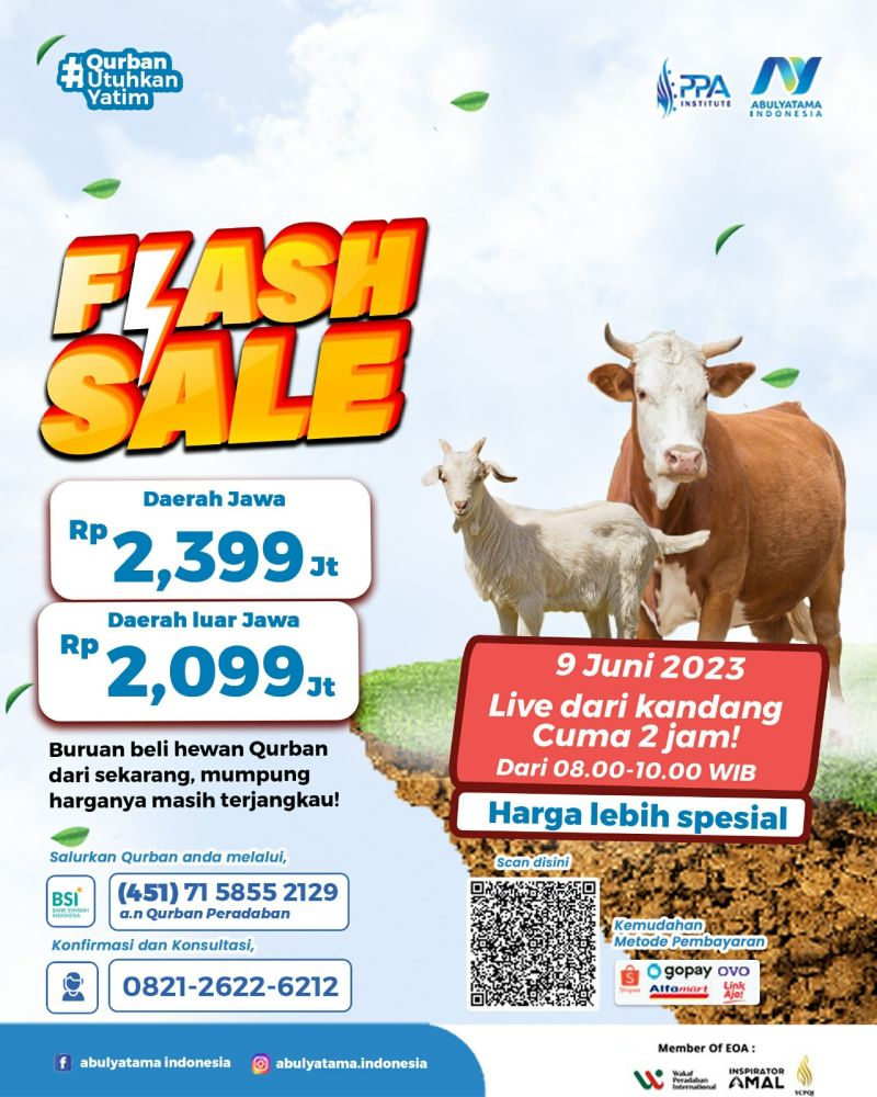 HANYA HARI INI.. FLASH SALE BESAR-BESARAN!!