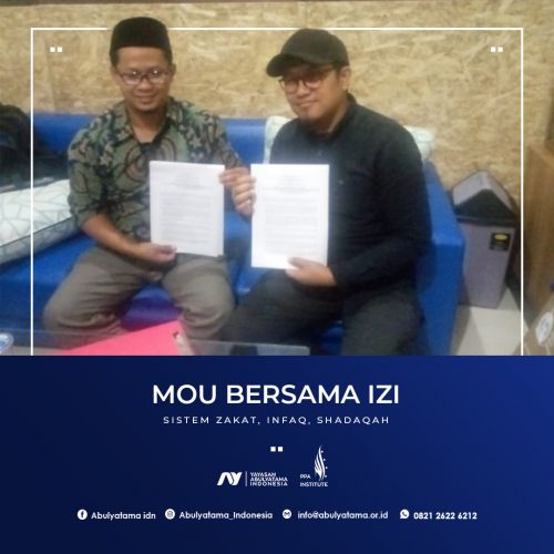 MoU dengan LAZNAS Yayasan Inisiatif Zakat Indonesia (IZI) sebagai Unit Pengumpul Zakat (UPZ)