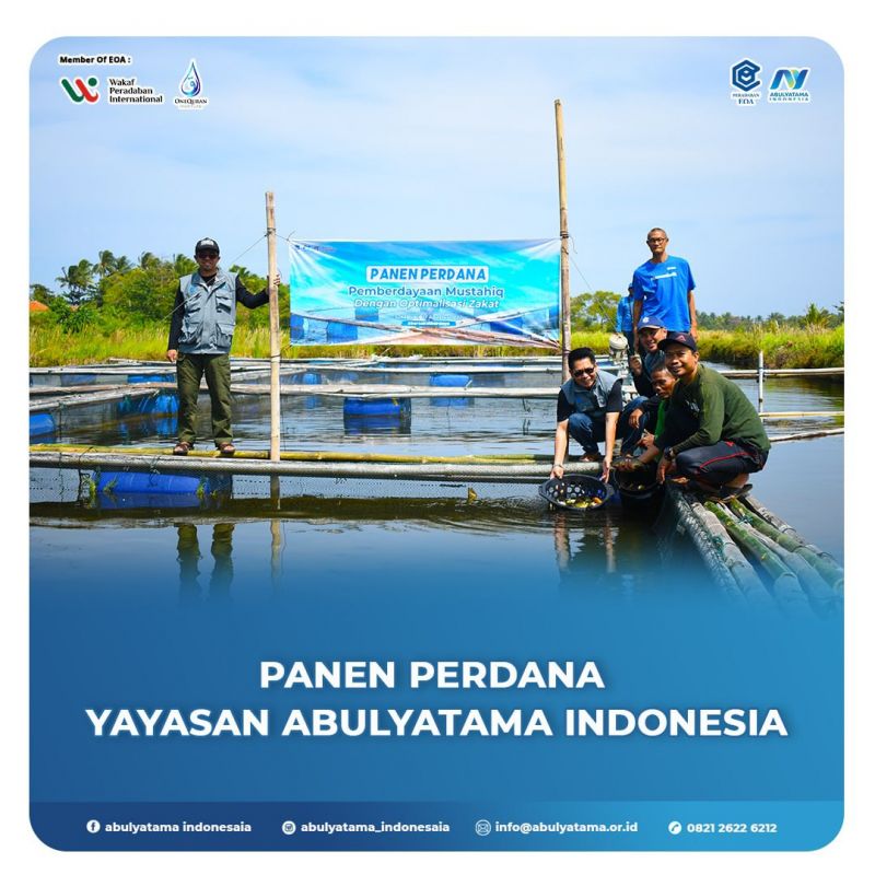 Panen Ikan Perdana YAI dan Al-Muhtadin : Optimalisasi Dana Zakat, Alirkan Bahagia Seutuhnya