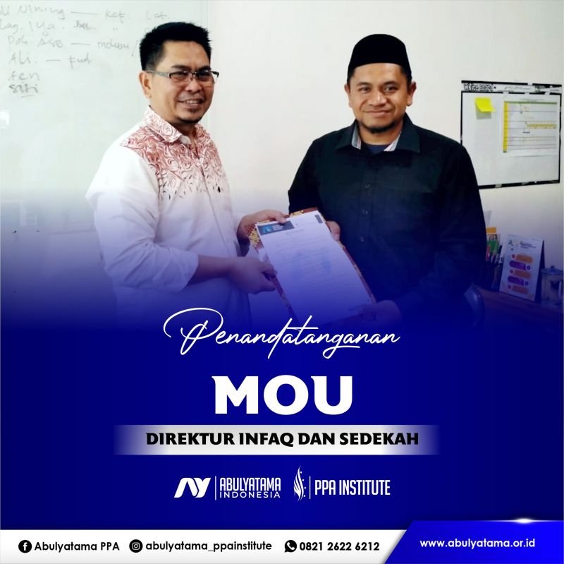 Penandatanganan MoU Direktur Infaq Sedekah