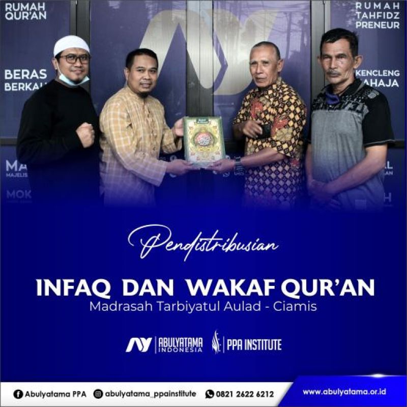 Pendistribusian 100 Mushaf Al Qur`an