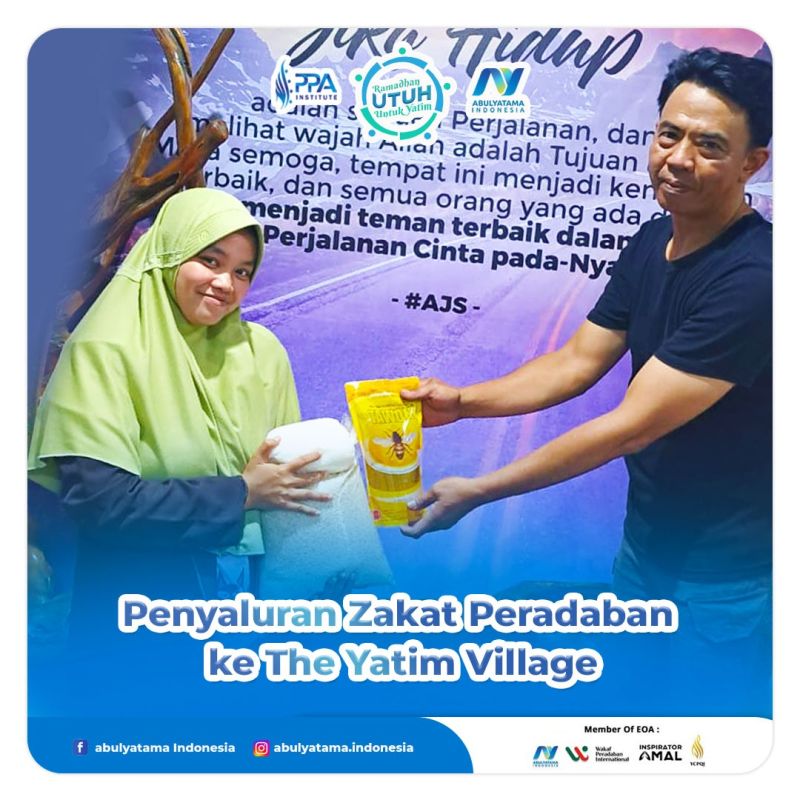 Penyaluran Zakat Peradaban LAZ Abulyatama Indonesia Ke The Yatim Village