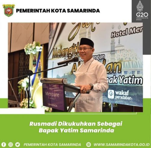 Rusmadi Dikukuhkan Sebagai Bapak Yatim Samarinda