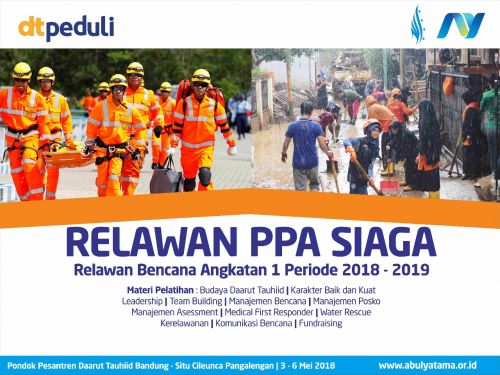 Selamat Datang Relawan PPA Siaga Angkatan 1