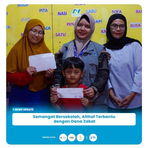 Semangat Bersekolah, Althaf Terbantu dengan Dana Zakat Peradaban LAZ Abulyatama Indonesia