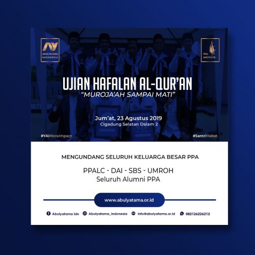 Undangan Untuk Seluruh Keluarga Besar PPA