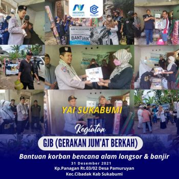 GERAKAN JUM`AT BERKAH (GJB) &  PPA SIAGA Penyaluran Donasi  Tanah Longsor Di KP. Panagan RT 03/02 Desa Pamuruyan
